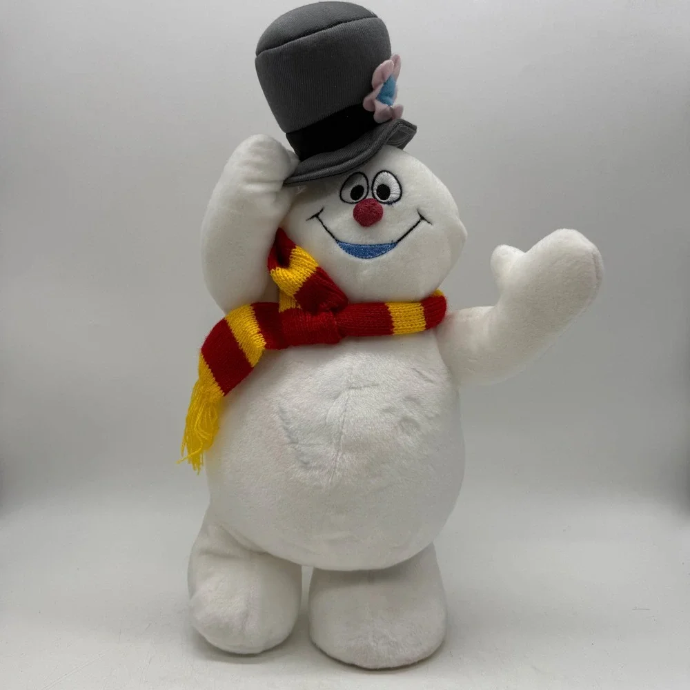 Hallmark Dancing Frosty The Snowman Animated Plush White Christmas Toy Works